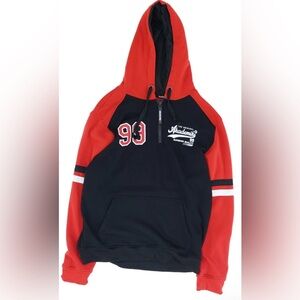 AKADEMIKS The Original 99 Superior Quality Graphic 1/4 Zip Pullover Hoodie. XL.